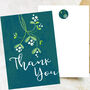Set Of 20 Thank You Note Cards With Mistletoe, thumbnail 2 of 2