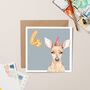 Deer 4th Birthday Card, thumbnail 1 of 3