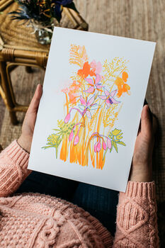 Meadow Art Print With Wildflower Seeds, 2 of 4