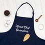 Personalised Grandma Head Chef And Sous Chef Apron Set, thumbnail 2 of 8