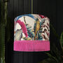 Ice Jungle Lampshade With Candy Floss Pink Fringing, thumbnail 1 of 2