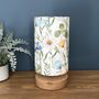 Alda Blue Spring Flowers Tall Cylinder Floral Lampshade, thumbnail 1 of 10