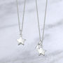 Sterling Silver Star Initial Necklace, thumbnail 2 of 8