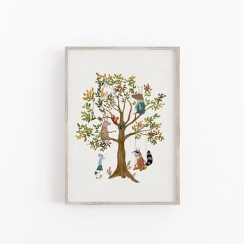 Woodland Treehouse Adventure Nursery Prints, 5 of 5