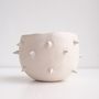Handmade Small White Spiky Ceramic Cactus Planter, thumbnail 6 of 7