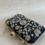Black Handcrafted Raw Silk Clutch Bag, thumbnail 7 of 10