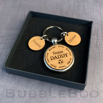 Personalised Football Daddy Keyring, 4 of 7