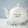 Personalised Inspiration China Teapot, thumbnail 2 of 4