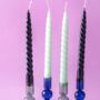 Pack Of Four Coloured Spiral Candles, thumbnail 7 of 7