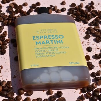 Six Espresso Martinis And Garnish Gift Box, 2 of 2