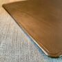 Personalised Leather Desk Mouse Mat Dark Brown, thumbnail 7 of 7
