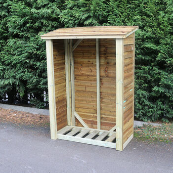 Heavy Duty Log Store 5ft X 4ft High Quality Timber, 3 of 4