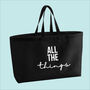 All The Things Premium Canvas Oversized Tote Bag, thumbnail 2 of 10
