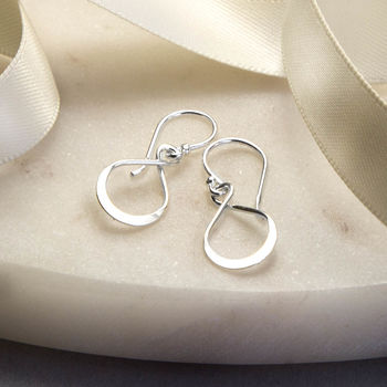 Sterling Silver Wire Loop Earrings, 3 of 4