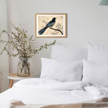 Art Print | Vintage Blue Bird Wall Art | Nature Inspired Home Decor, 10 of 12