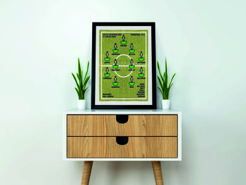 Framed 'Favourite Football Team' Print: Hooped Kit, 3 of 6