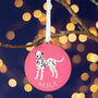 Dalmatian Personalised Dog Christmas Tree Decoration, thumbnail 1 of 5
