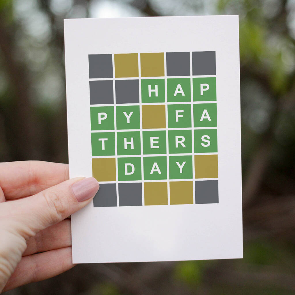 Wordle Father's Day Card, 1 of 2