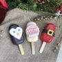 Personalised Cute Christmas Trio Of Cakesicles, thumbnail 7 of 12
