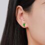 Sterling Silver Enamel Chilli Pepper Stud Earrings, thumbnail 7 of 12