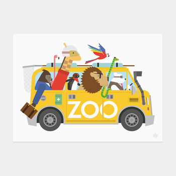 'Zoo Van Escape Print', 4 of 5