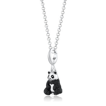 Sterling Silver Panda Charm Necklace, 2 of 6