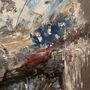 Palette Knife Expressive Abstract Painting | Framed, thumbnail 4 of 5