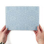 Blue Turkish Flower Worktop Protector Cutting Board, thumbnail 6 of 12