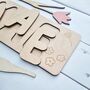 Personalised Name Puzzle With Floral Detail, thumbnail 3 of 8