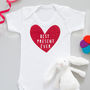 Best Present Ever Red Glitter Baby Grow Or T Shirt, thumbnail 1 of 1