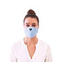 Blue Polarbear Inspired Adult Face Mask, thumbnail 1 of 4