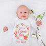 Personalised First Father's Day Floral Babygrow, thumbnail 1 of 11