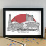 Seoul Skyline Travel Art Print Unframed, thumbnail 3 of 6