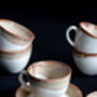 Beige Set Of Six Handmade Porcelain Tea Cup With Saucer, thumbnail 11 of 11