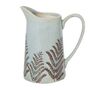 Colsterdale Blue Fern Ceramic Pitcher, thumbnail 2 of 10