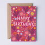 A Pack Of Four Floral Birthday Cards For Women, thumbnail 2 of 6