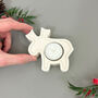 Festive Reindeer Tealight Holder Christmas Decorations, thumbnail 10 of 10