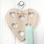 Personalised Wooden Heart Scarf Holder, thumbnail 1 of 6