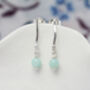 Aventurine Sterling Silver Earrings, thumbnail 3 of 6