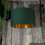 Hunter Lampshade With Copper Or Gold Foil Lining, thumbnail 1 of 7