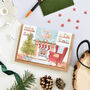 Illustrated Cosy Festive Room Christmas Card, thumbnail 2 of 5