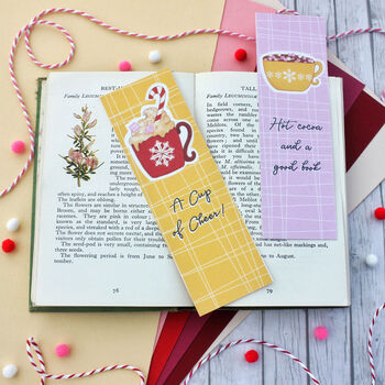 Winter Warmer Bookmarks Set Of Two Christmas Drinks, 4 of 7