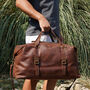 Genuine Leather Boarding Bag For Travelling, thumbnail 4 of 12