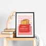 Personalised Kitchen Art Print, A Toast To Us, thumbnail 6 of 8