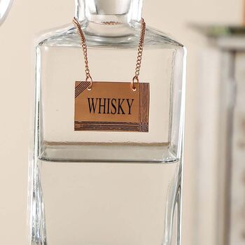 Personalised Luxury Whisky Decanter And Tag, 5 of 6