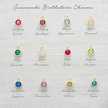 Family Halo Birthstone Personalised Necklace, 5 of 12