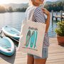 Personalised Paddle Boarding Tote Bag Gift, thumbnail 1 of 6