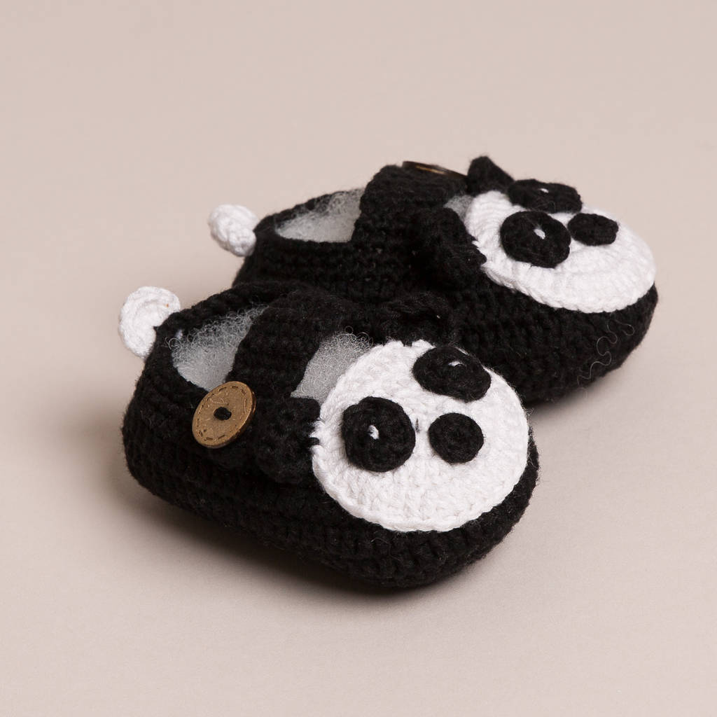 Baby Handmade Panda Shoes