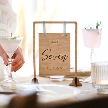 Personalised Wedding Table Number And Place Names, 3 of 7