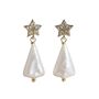Christmas Tree Starlight Pearl Earrings, thumbnail 1 of 4